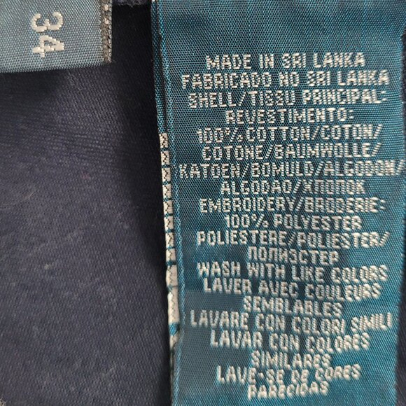 Polo Ralph Lauren Mens Flat-Front All Over Pony Logo Chino Shorts Navy Size 34 - Picture 5 of 6